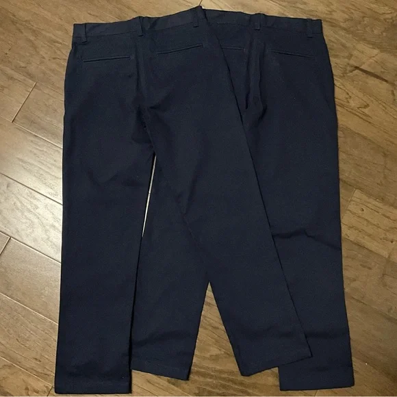 NWOT Sz 12 2 Pair Navy Uniform Pants Like New! French Toast Navy School Uniform - Picture 4 of 5